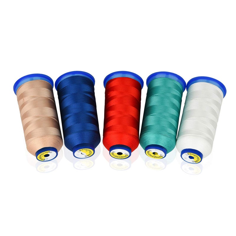 pestor Heavy Duty Thread 1800Yards Size T70#69 210D/3 All Purpose High Strength Polyester Sewing Thread for Weaves, Upholstery, Jeans and Weaving Hair, Drapery, Beading, Purses, Leather (Royal Blue) - Image 4